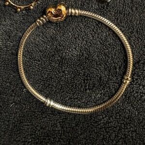 Pandora Gold and Silver Snake Chain Bracelet
